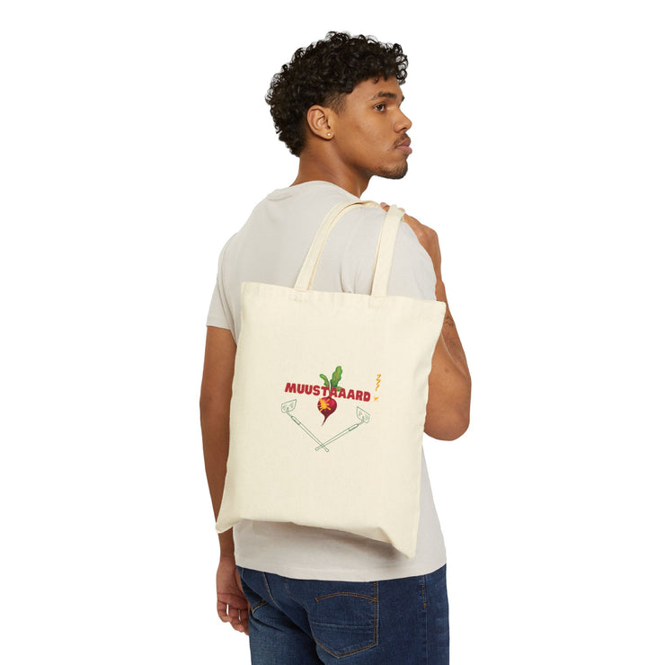 Mustard!  Cotton Canvas Tote Bag