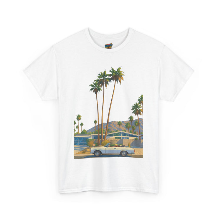 Retro Beach Vibes Unisex Heavy Cotton Tee