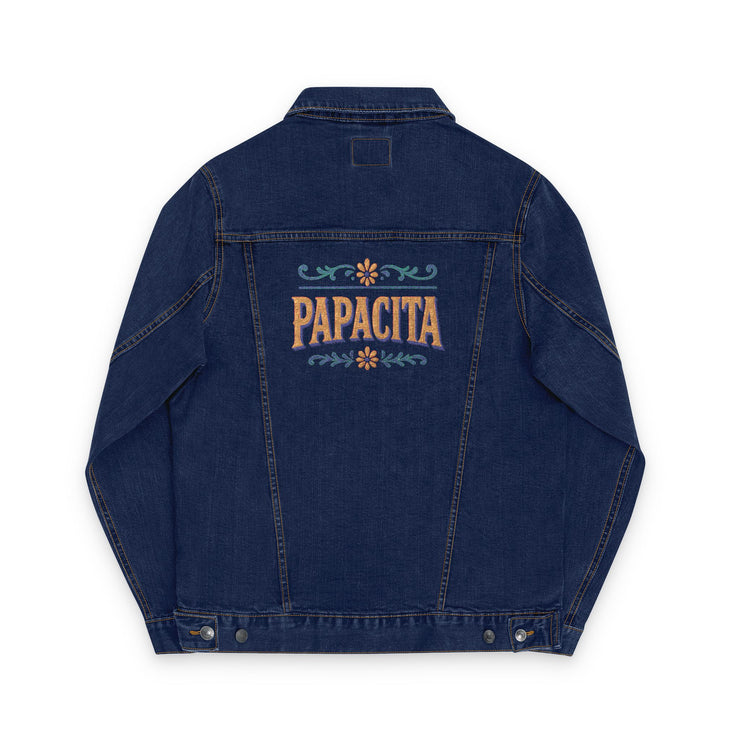 Embroidered 'Papacita' Denim Jacket