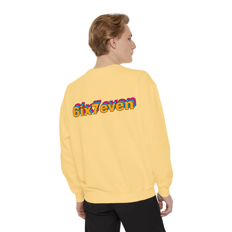 Colorful '6ix7even' Unisex Sweatshirt – Cozy Streetwear Essential