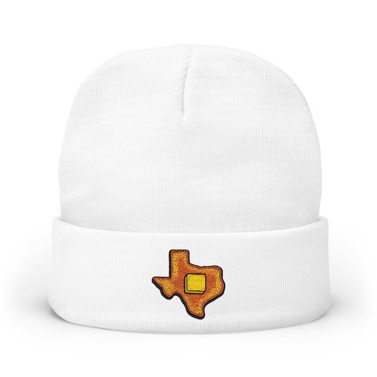 Texas Toast Embroidery Beanie