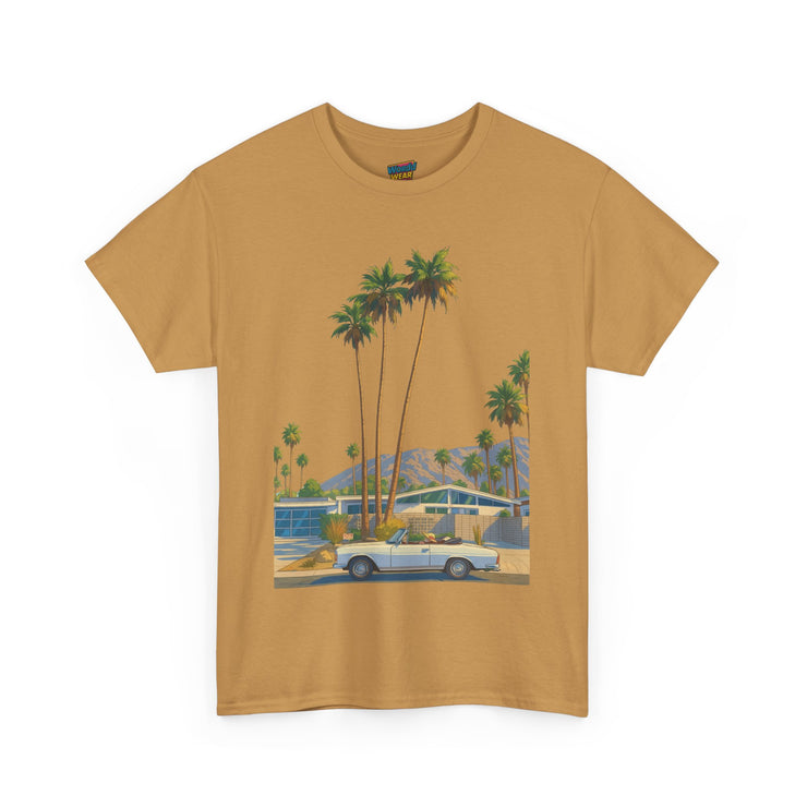 Retro Beach Vibes Unisex Heavy Cotton Tee