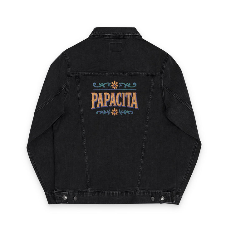 Embroidered 'Papacita' Denim Jacket