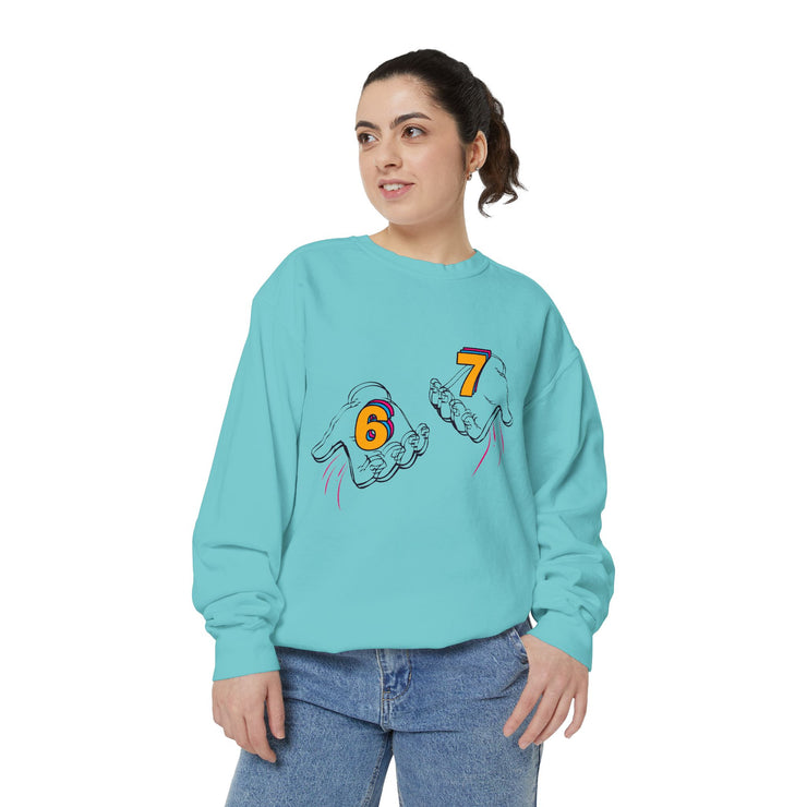 Colorful '6ix7even' Unisex Sweatshirt – Cozy Streetwear Essential