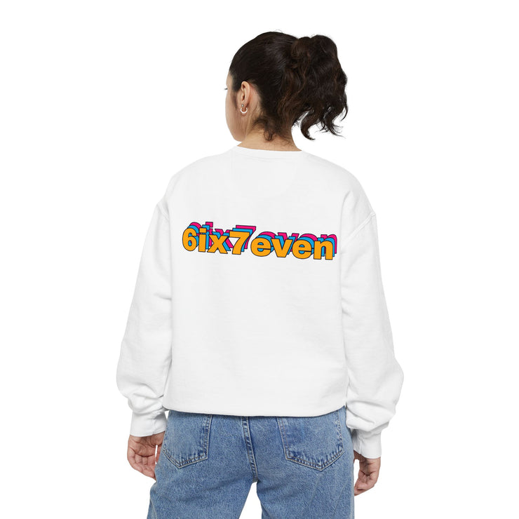 Colorful '6ix7even' Unisex Sweatshirt – Cozy Streetwear Essential