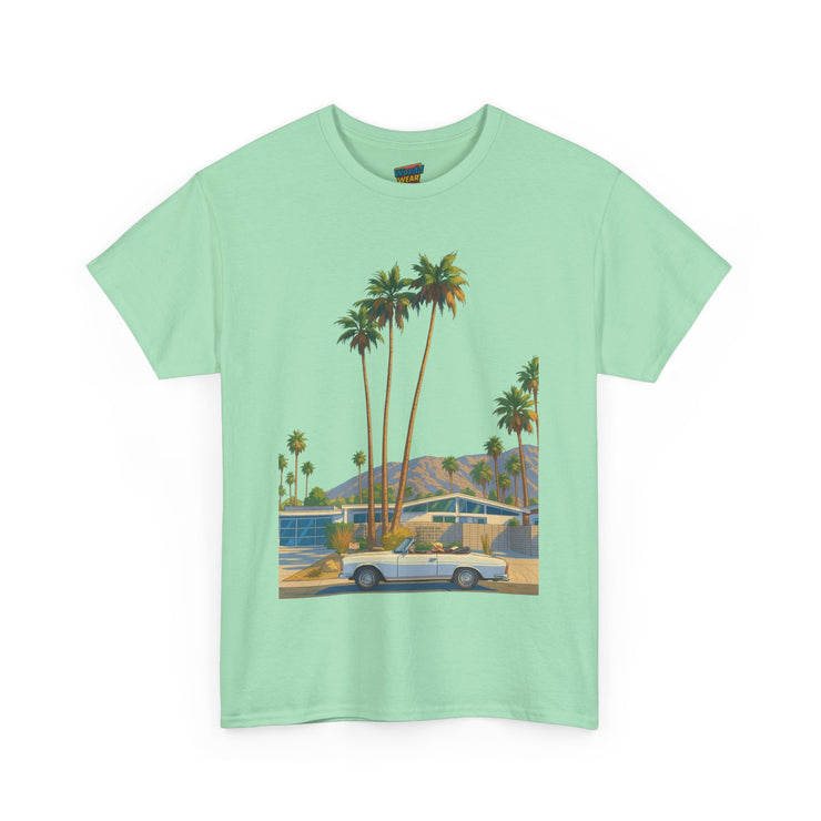Retro Beach Vibes Unisex Heavy Cotton Tee