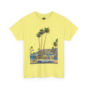 Retro Beach Vibes Unisex Heavy Cotton Tee