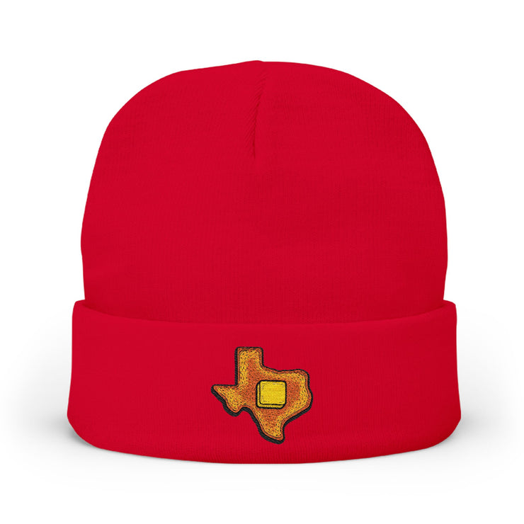 Texas Toast Embroidery Beanie