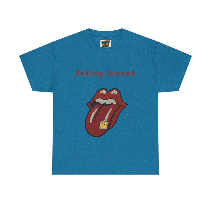 Blue Vintage Rolling Stoned graphic tee, unisex retro style t-shirt for men and women 