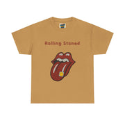 Brown Gold Vintage Rolling Stoned graphic tee, unisex retro style t-shirt for men and women 