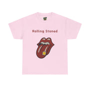 Pink Vintage Rolling Stoned graphic tee, unisex retro style t-shirt for men and women 