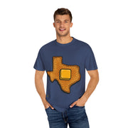 Blue  Texas Toast Shaped Graphic Unisex Tshirt