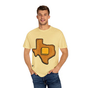 Yellow-Butter Texas Toast Shaped Graphic Unisex Tshirt