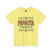 Papacita unisex heavy cotton graphic t-shirt, cool dad gift for Father’s Day, casual streetwear tee for celebrations and everyday wear