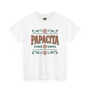 Papacita unisex heavy cotton graphic t-shirt, cool dad gift for Father’s Day, casual streetwear tee for celebrations and everyday wear